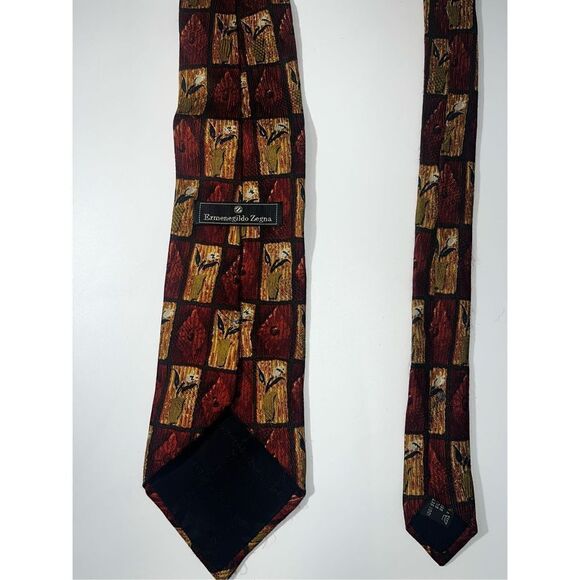 Ermenegildo Zegna Silk Tie Navy Blue Stripes - Tie Deals Ermenegildo Zegna tie